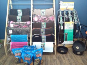 Grab a new saddle pad, girth, feed bucket or some Paw Thaw for the farm.