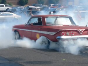 Check out the smoke under that one!