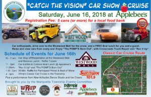 Join us at the Westwood Mall for the "Catch the Vision" Car Show and Cruise.