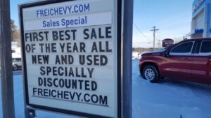 The 'First Best Sale of the Year' continues at Frei Chevrolet.