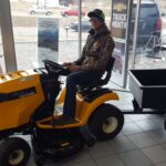 Sign up to win this Cub Cadet lawnmower and cart at Frei Chevrolet