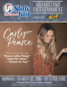 See Carly Pearce at the UP State Fair
