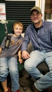 9-year-old Mason got his first buck on Sunday!